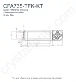 CFA735TFKKT Mechanical Drawing CFA735TFKKT Mechanical Drawing