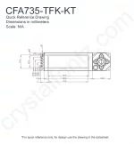 CFA735TFKKT Mechanical Drawing CFA735TFKKT Mechanical Drawing