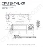 CFA735TMLKR Mechanical Drawing CFA735TMLKR Mechanical Drawing