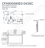 CFA800480E0043SC Mechanical Drawing CFA800480E0043SC Mechanical Drawing