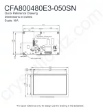 CFA800480E3050SN Mechanical Drawing CFA800480E3050SN Mechanical Drawing