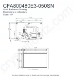 CFA800480E3050SN Mechanical Drawing CFA800480E3050SN Mechanical Drawing