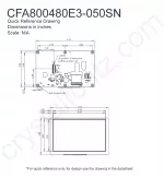 CFA800480E3050SN Mechanical Drawing CFA800480E3050SN Mechanical Drawing