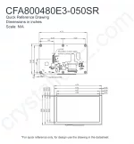 CFA800480E3050SR Mechanical Drawing CFA800480E3050SR Mechanical Drawing