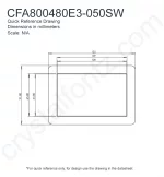 CFA800480E3050SW Mechanical Drawing CFA800480E3050SW Mechanical Drawing