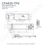 CFA835TFK Mechanical Drawing CFA835TFK Mechanical Drawing