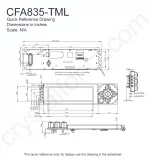 CFA835TML Mechanical Drawing CFA835TML Mechanical Drawing