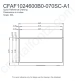 CFAF1024600B0070SCA1 Mechanical Drawing CFAF1024600B0070SCA1 Mechanical Drawing