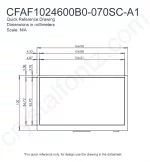CFAF1024600B0070SCA1 Mechanical Drawing CFAF1024600B0070SCA1 Mechanical Drawing