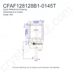 CFAF128128B10145T Mechanical Drawing CFAF128128B10145T Mechanical Drawing