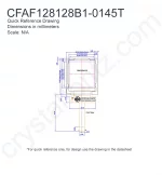 CFAF128128B10145T Mechanical Drawing CFAF128128B10145T Mechanical Drawing