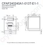 CFAF240240A1013TE12 Mechanical Drawing CFAF240240A1013TE12 Mechanical Drawing
