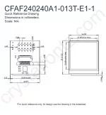 CFAF240240A1013TE12 Mechanical Drawing CFAF240240A1013TE12 Mechanical Drawing