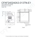 CFAF240240A3013TNE1 Mechanical Drawing CFAF240240A3013TNE1 Mechanical Drawing