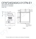 CFAF240240A3013TNE1 Mechanical Drawing CFAF240240A3013TNE1 Mechanical Drawing