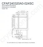 CFAF240320A0024SC Mechanical Drawing CFAF240320A0024SC Mechanical Drawing
