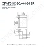 CFAF240320A0024SR Mechanical Drawing CFAF240320A0024SR Mechanical Drawing