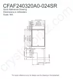 CFAF240320A0024SR Mechanical Drawing CFAF240320A0024SR Mechanical Drawing