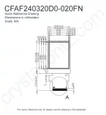 CFAF240320D0020FN Mechanical Drawing CFAF240320D0020FN Mechanical Drawing