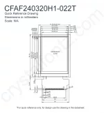 CFAF240320H1022T Mechanical Drawing CFAF240320H1022T Mechanical Drawing
