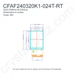 CFAF240320K1024TRT Mechanical Drawing CFAF240320K1024TRT Mechanical Drawing