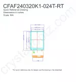 CFAF240320K1024TRT Mechanical Drawing CFAF240320K1024TRT Mechanical Drawing