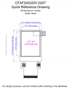CFAF240320V020T Mechanical Drawing CFAF240320V020T Mechanical Drawing