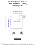 CFAF240320V020TTS Mechanical Drawing CFAF240320V020TTS Mechanical Drawing