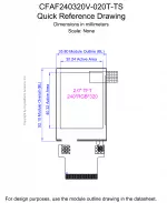 CFAF240320V020TTS Mechanical Drawing CFAF240320V020TTS Mechanical Drawing