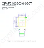 CFAF240320X0020T Mechanical Drawing CFAF240320X0020T Mechanical Drawing