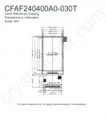 CFAF240400A0030T Mechanical Drawing CFAF240400A0030T Mechanical Drawing