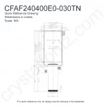 CFAF240400E0030TN Mechanical Drawing CFAF240400E0030TN Mechanical Drawing