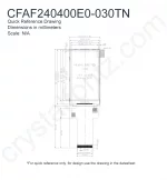 CFAF240400E0030TN Mechanical Drawing CFAF240400E0030TN Mechanical Drawing