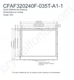 CFAF320240F035TA11 Mechanical Drawing CFAF320240F035TA11 Mechanical Drawing