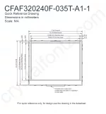 CFAF320240F035TA11 Mechanical Drawing CFAF320240F035TA11 Mechanical Drawing