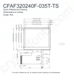 CFAF320240F035TTS Mechanical Drawing CFAF320240F035TTS Mechanical Drawing