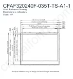 CFAF320240F035TTSA11 Mechanical Drawing CFAF320240F035TTSA11 Mechanical Drawing