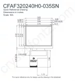 CFAF320240H0035SN Mechanical Drawing CFAF320240H0035SN Mechanical Drawing