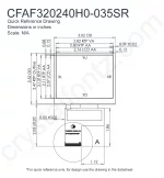 CFAF320240H0035SR Mechanical Drawing CFAF320240H0035SR Mechanical Drawing