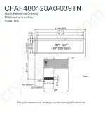 CFAF480128A0039TN Mechanical Drawing CFAF480128A0039TN Mechanical Drawing