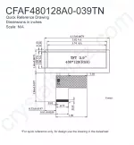 CFAF480128A0039TN Mechanical Drawing CFAF480128A0039TN Mechanical Drawing