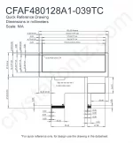 CFAF480128A1039TC Mechanical Drawing CFAF480128A1039TC Mechanical Drawing