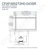 CFAF480272H0043SR Mechanical Drawing CFAF480272H0043SR Mechanical Drawing