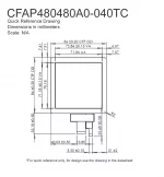 CFAF480480A0040TC Mechanical Drawing CFAF480480A0040TC Mechanical Drawing