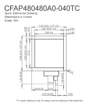CFAF480480A0040TC Mechanical Drawing CFAF480480A0040TC Mechanical Drawing