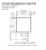 CFAF480480A0040TN Mechanical Drawing CFAF480480A0040TN Mechanical Drawing