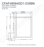 CFAF480640D1035BN Mechanical Drawing CFAF480640D1035BN Mechanical Drawing