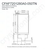 CFAF7201280A0050TN Mechanical Drawing CFAF7201280A0050TN Mechanical Drawing