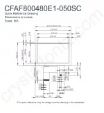 CFAF800480E1050SC Mechanical Drawing CFAF800480E1050SC Mechanical Drawing