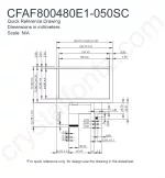 CFAF800480E1050SC Mechanical Drawing CFAF800480E1050SC Mechanical Drawing